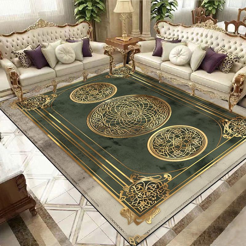 

Luxury European and American Style Carpet Living Room Large Area Rugs 200x400cm Bedroom Decor Cloakroom Non-slip Floor Mat 60*90cm