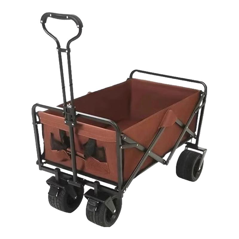 Heavy-Duty Folding Outdoor Utility Cart with Brakes