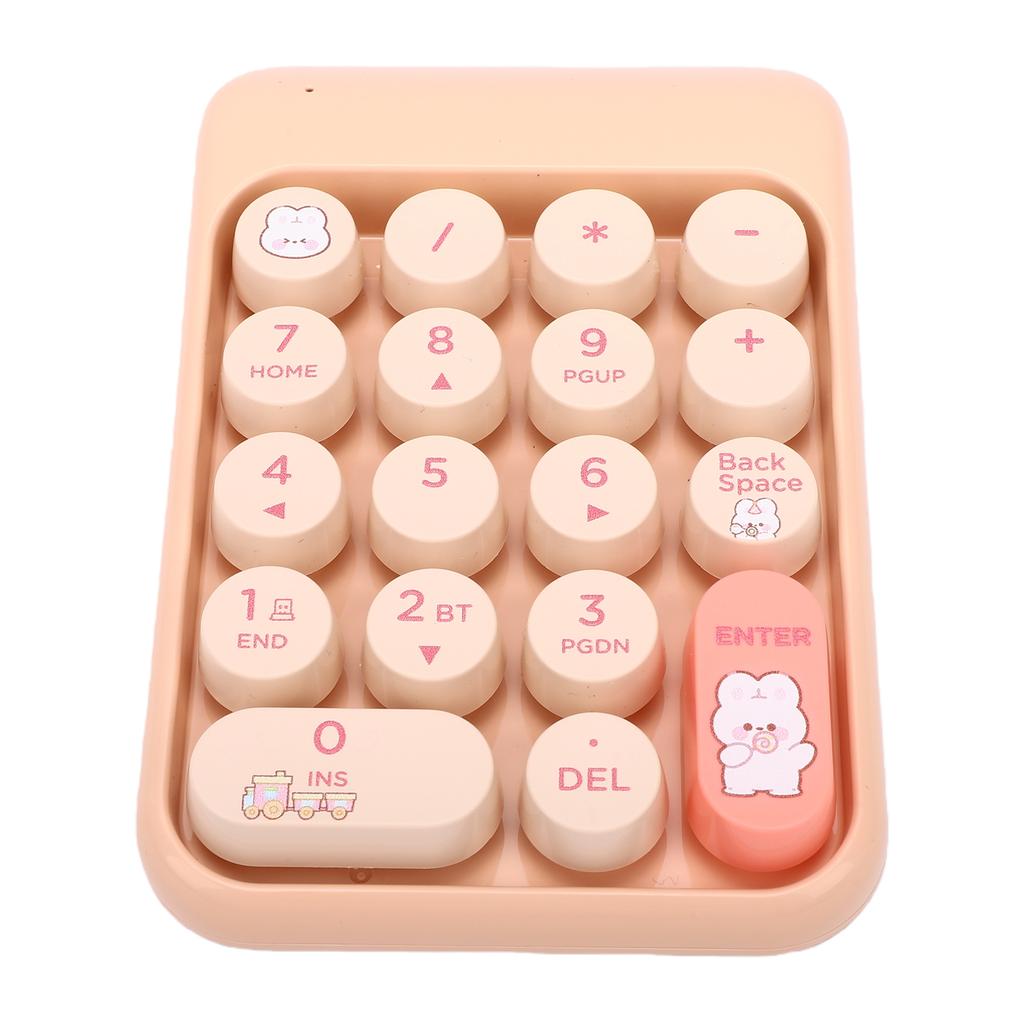 Wireless Number Pad 18 Key 2.4G Numeric Keypad Financial Accounting Numpad Keyboard for Home Business Work