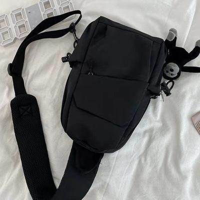 Crossbody Bag Men's Breast Bag Versatile Shoulder Bag Men's Casual Bag Men's Bag Hip Hop Student Women's Trendy Brand Small Backpack