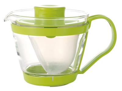Iwaki Karščiui atsparaus stiklo arbatinukas, Tinkamas naudoti mikrobangų krosnelėje, 400 ml, Žalias, K863-G