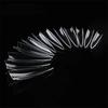 Styfy Soft Gel C Cut Tips | Clear Acrylic Tips Artificial False Tips with Box Fake Tips Extension for Salons DIY Art (Medium Stiletto C Cut Tips,