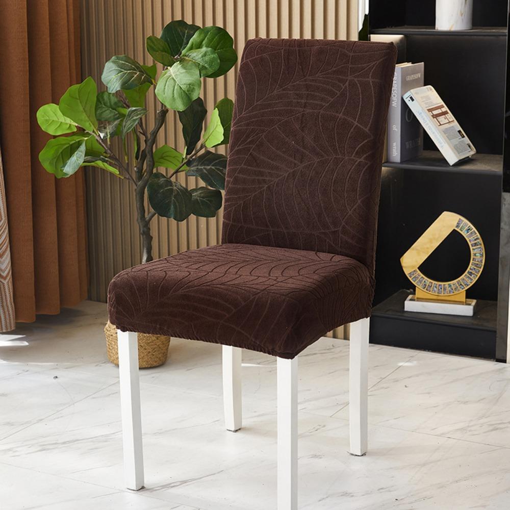 

Thick Embossed Chair Cover Full Elastic Stretch for Hotel Restaurant All Seasons Use Chair Cover 1pc