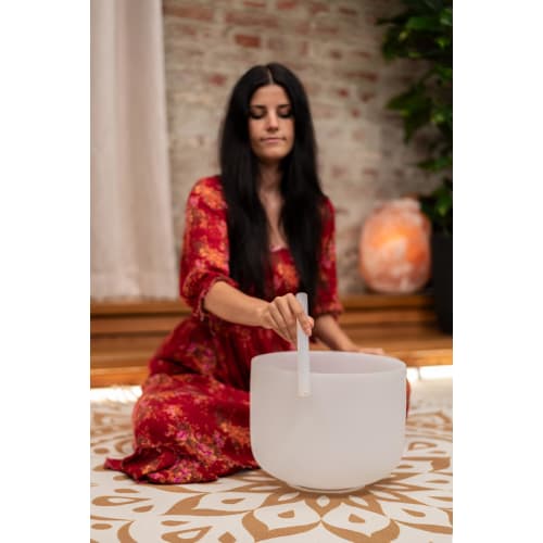 MEINL Sonic Energy Collection Crystal Singing Bowl Rod, Silicone Coated, Medium, 7.8" CSBRM