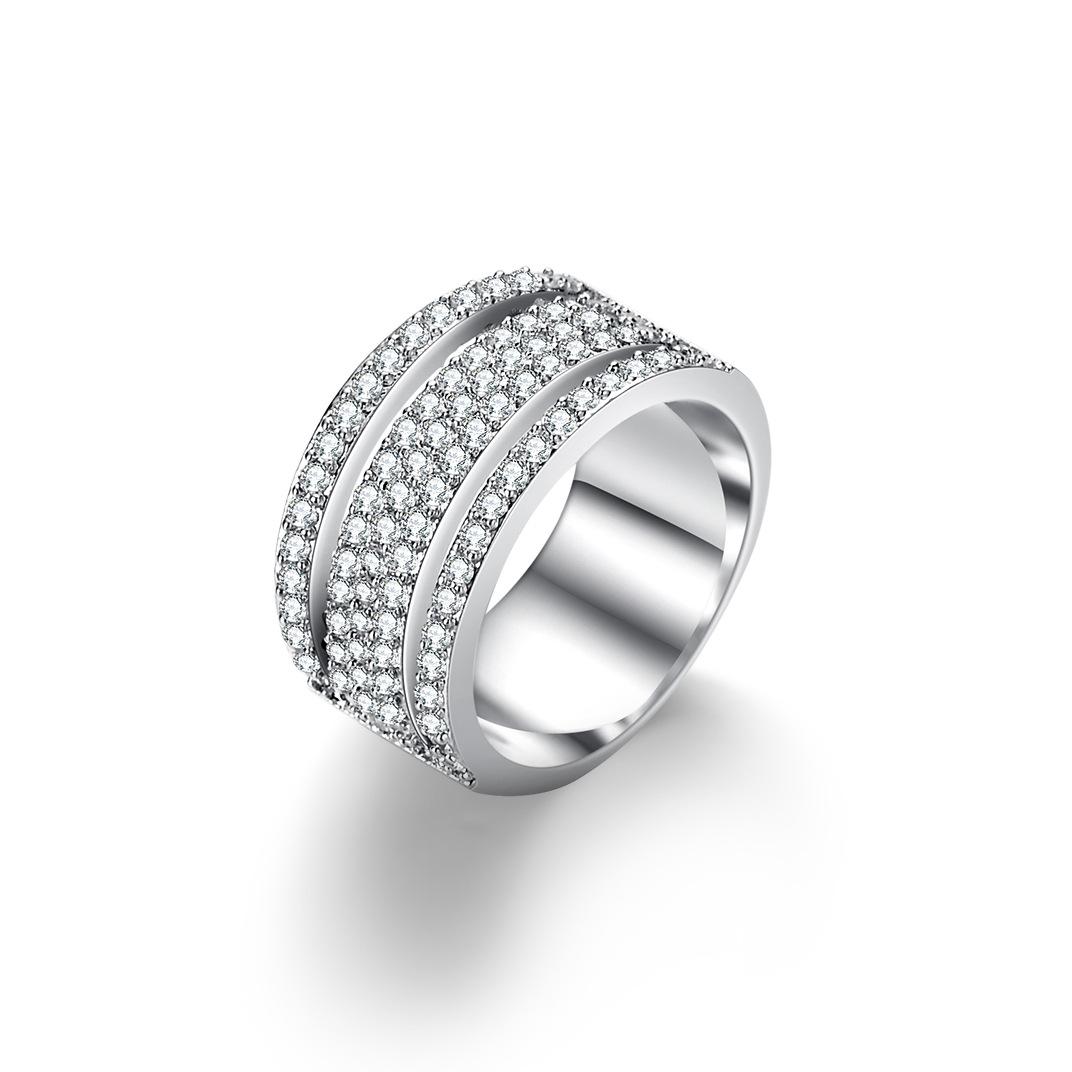 

Женский комплект колец AAA Циркон Помолвочное кольцо с бриллиантами в стиле бохо No. 10