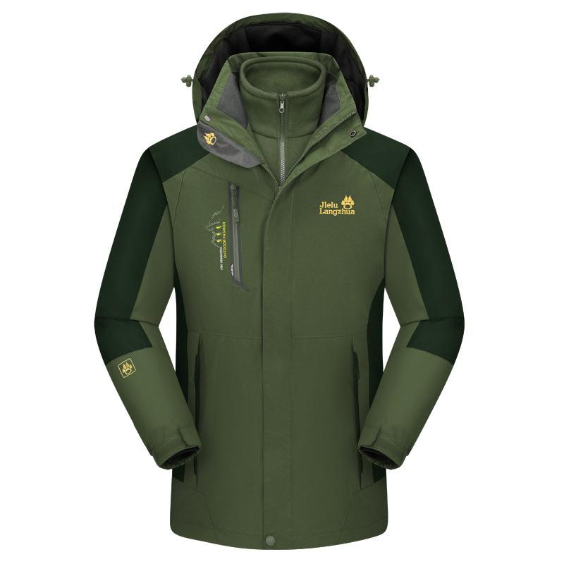 Men's 3-in-1 Winter Coats Snow Ski Jacket Waterproof Windproof Fleece Lined Winter Jacket Parka