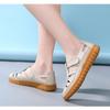 Women's Sandals Summer Comfortable Ankle Hollow Round Toe Sandals Female Soft Beach Sole Shoes Plus Size Zapatillas De Deporte