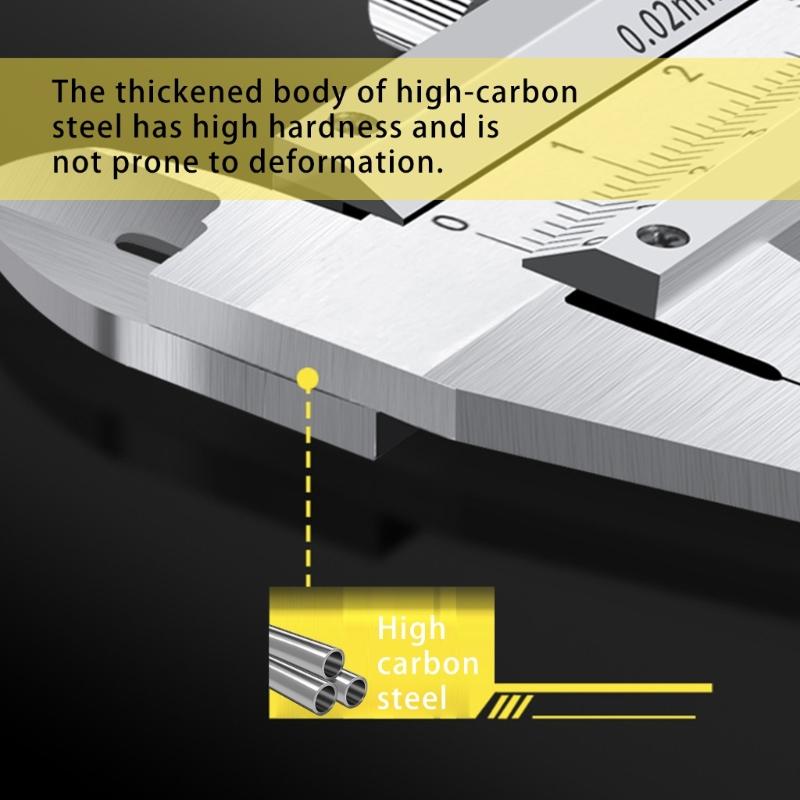 0-100mm Stainless Steel Caliper Vernier Caliper for Jewelry Coin Gemstones Micrometer Thickness Measuring Too