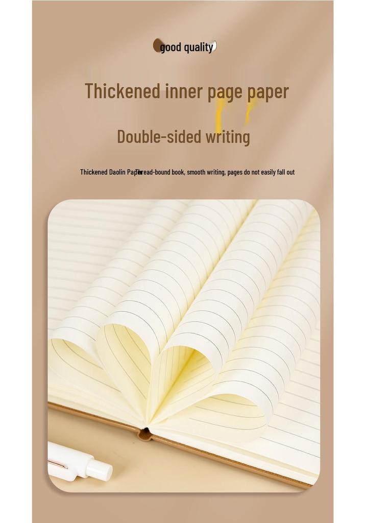 Personalized Bamboo Grain A5 Notebook with Magnetic Buckle - Thickened Pages and Logo Printing Available