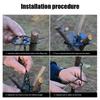 High Quality Hanging Tripod 117g Black&Silver Length 85cm Multifunction Camping Campfire Grill
