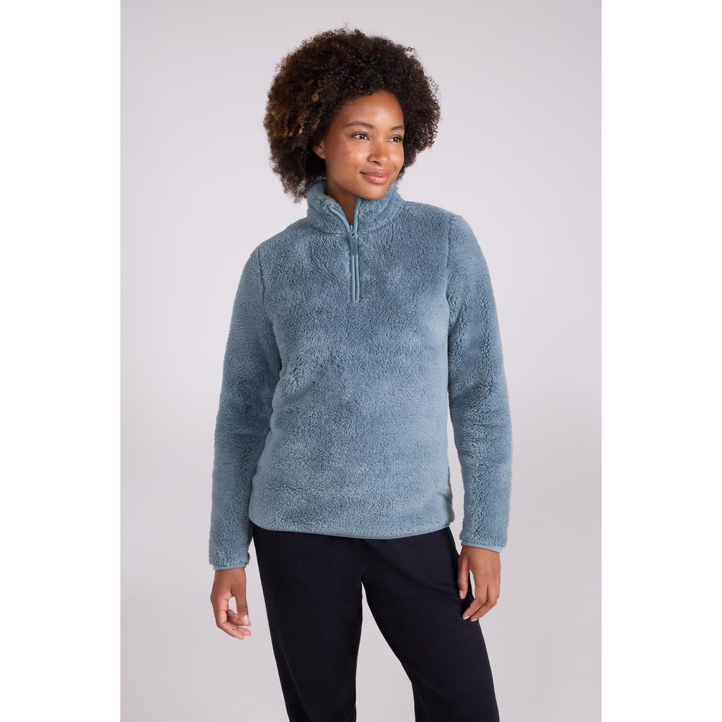 Mountain Warehouse Womens/Ladies Teddy Fleece Quarter Zip Fleece Top
