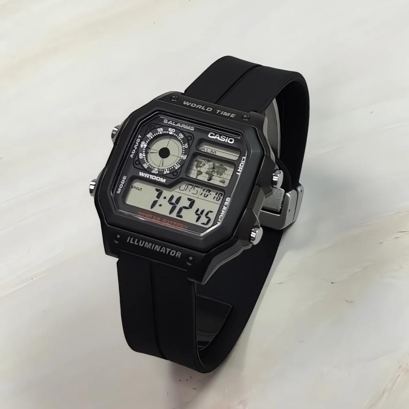 CASIO Men YOUTH Black Watch AE-1200WH-1A