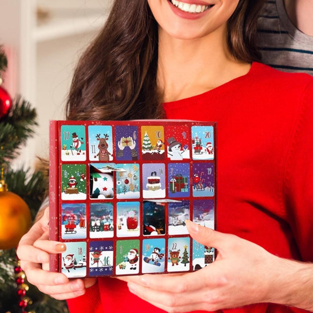 Christmas Advent Toy 2026 Christmas Home Supplies 24 Days Of Comfortable Socks Countdown Calendar For Teens For Men Women Boys