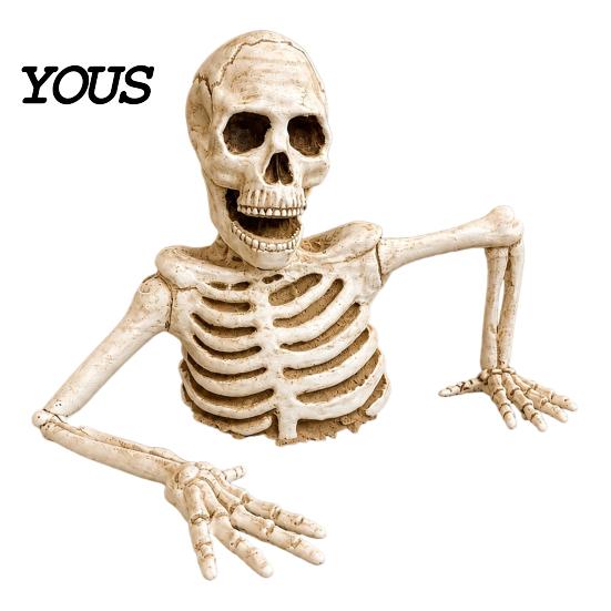 Adjustable Skeleton Hands for Garden Halloween Half Body Yard Sign with Arms, Weatherproof Plastic Arm Stakes Skull Lawn Decoration