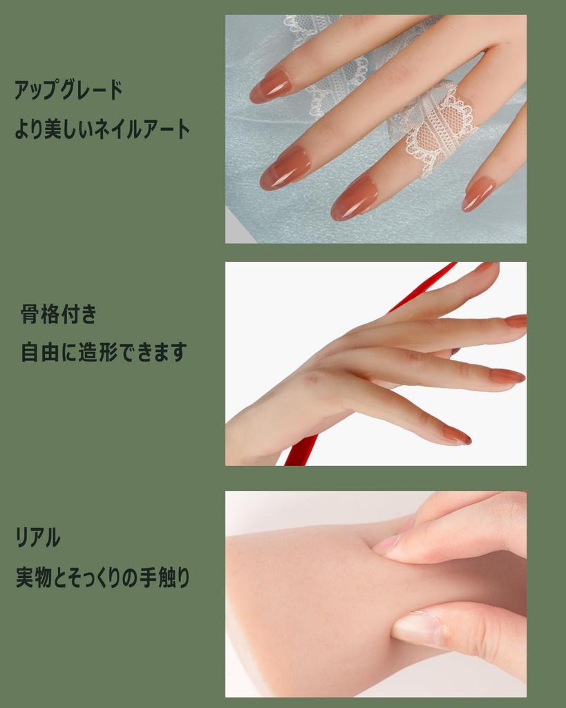 KUMIHO Hand Model, Silicone Hand, Female Hand Upgrade, Drawing Hand, Hand Fetish Mannequin, Nails, Painting Model, Hand Torso, with Nails and Skeleton