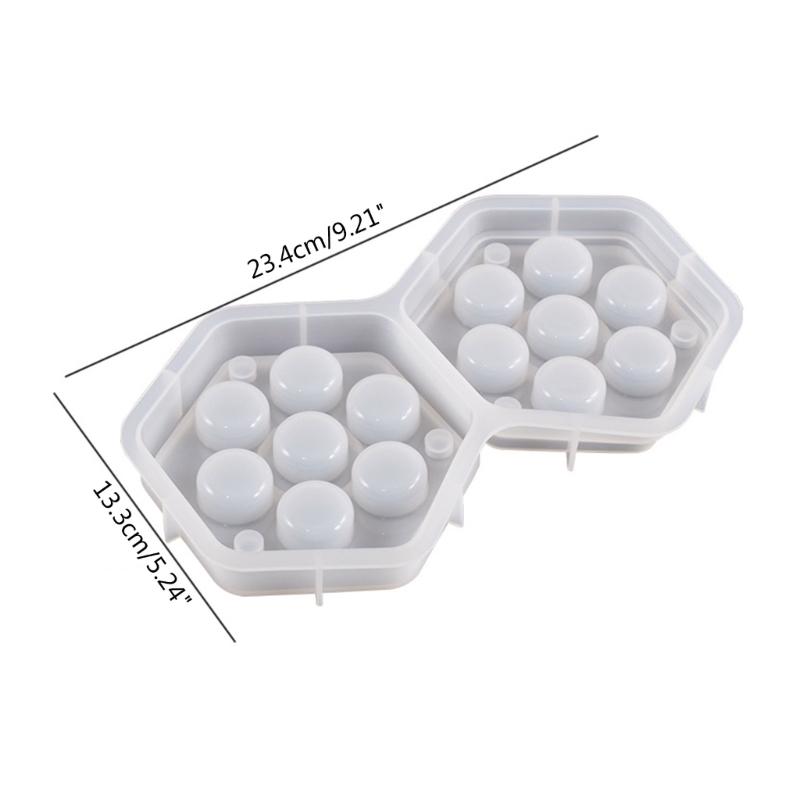 Altıgen Kutu Zar saklama kutusu Kalıp Takı Yüzük Kutusu El Sanatları Kalıp Takı Depolama için Uygun Diy Ev Dekorasyonu