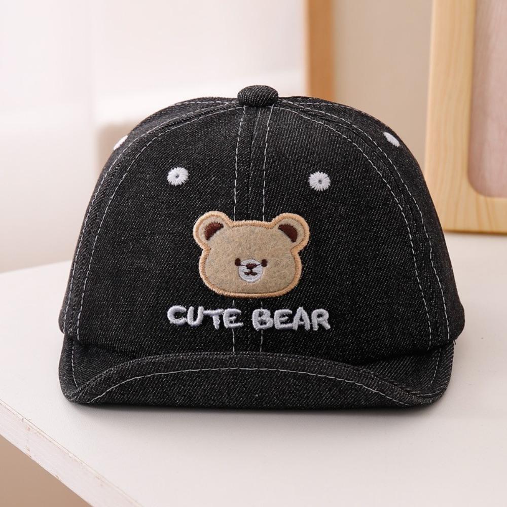 Cute Cartoon Baby Baseball Cap Bear Embroidery Peaked Caps Fashion Baby Hat  Boys Girls