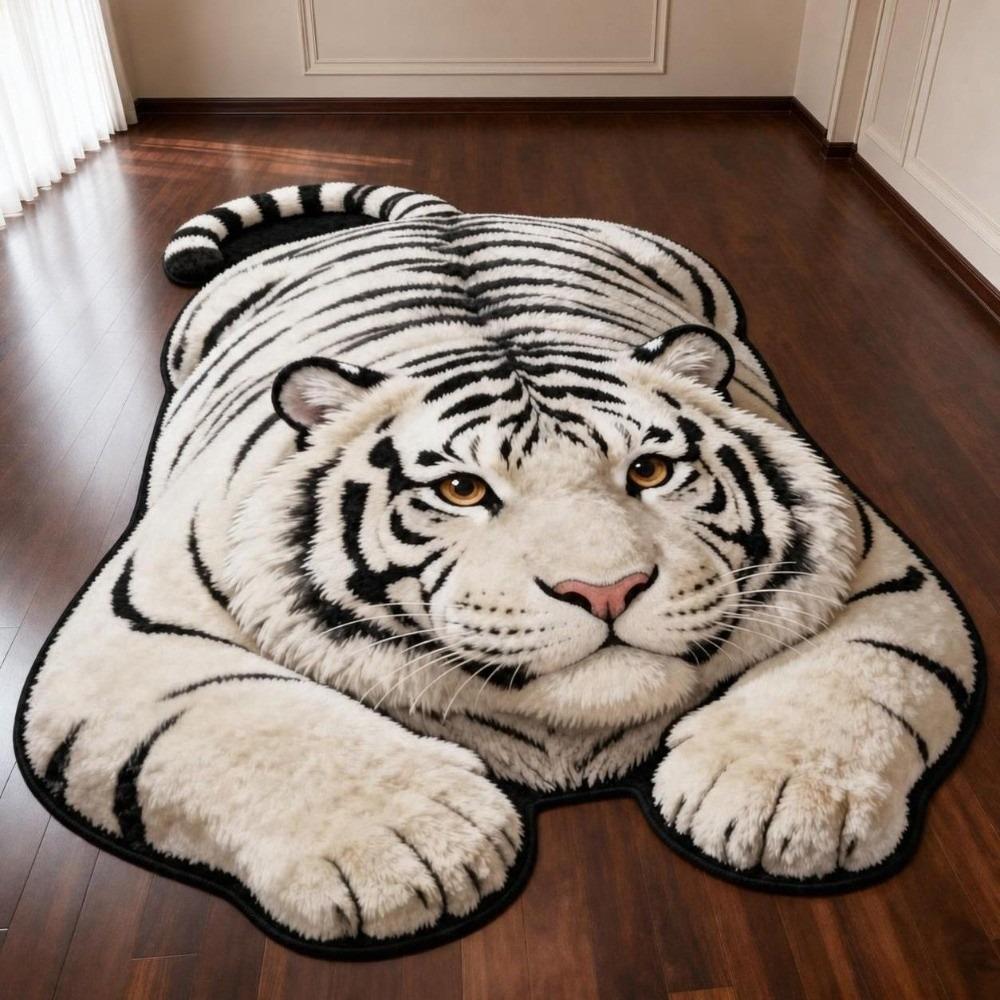 Multiple Sizes Bathroom Carpet Tiger Shape Bedside Rug Creativity Bedroom Floor Mat  Home Decor