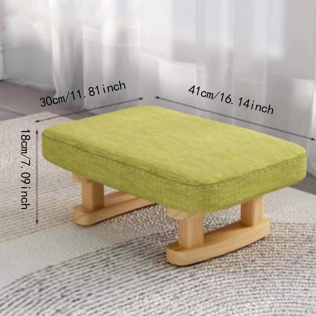 Compact Foot Stool Ottoman Rectangle Design for Bedroom And Office