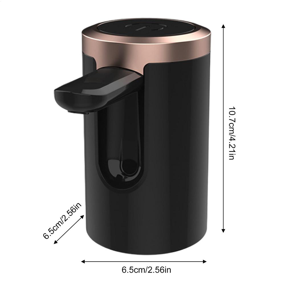 

Насос-диспенсер для бутылей с водой, диспенсер для кувшинов с водой, портативный электрический пресс, бесшумный, для кухонной столешницы, дома, улицы, спорта, вечеринок чёрный