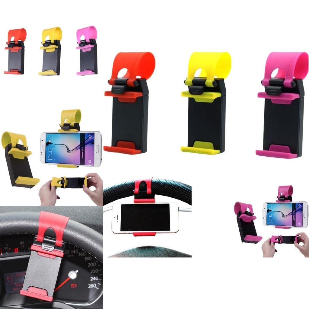 Roter fauler Autolenkrad-Handyhalter Universal-Kunststoff Großhandel