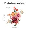 Toilet Sticker Waterproof Floral Butterfly Self Adhesive Removable No Trace for Home Bathroom Renovate