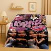 3D Cartoon Bratz Doll Girl Flannel Blanket,Ultra Soft Warm Plush Throw for Home Bedroom Bed Sofa Cover Office Gift Kids Picnic