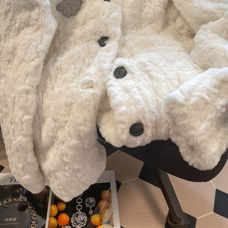 Coat for Women Cotton Plush Autumn Winter Thickened Fleece Sweatshirt Oversize Casual Loose Coat Jacket