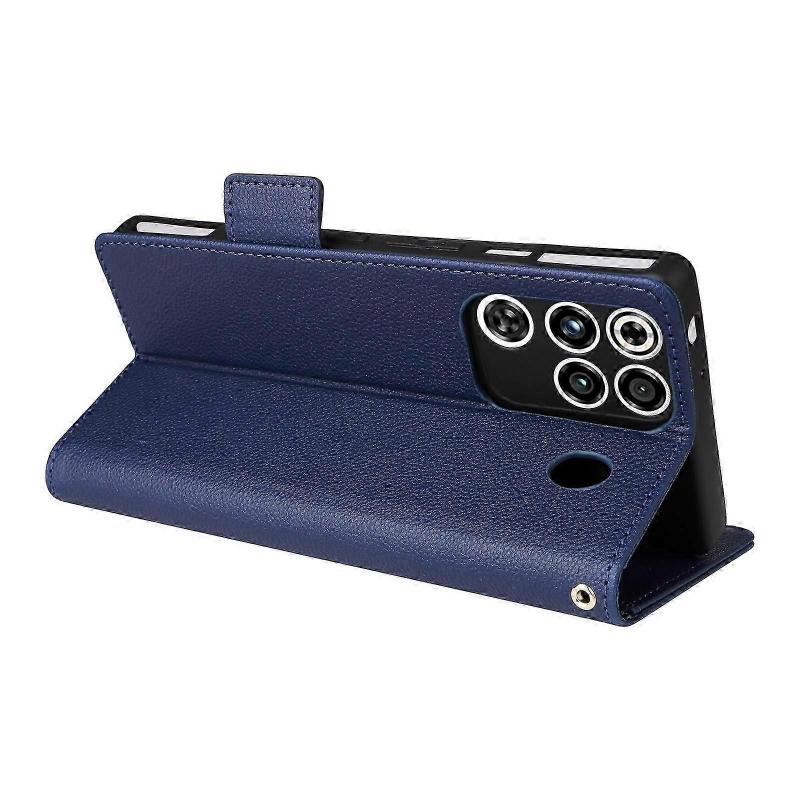 For ZTE nubia RedMagic 11 Pro 5G 11 Pro+ 5G Case Litchi Texture Wallet Leather Phone Cover with Wrist Strap