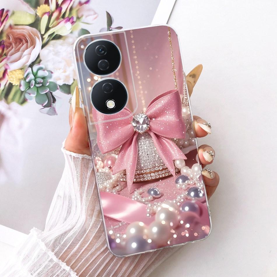 For Honor X7b CLK-LX2 2025 Cute Flower Butterfly Cat Painted Case For HonorX7b X 7B 4G 5G Soft Silicone TPU Phone Cases