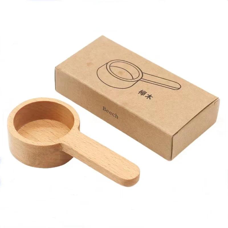 Wooden Measuring Spoon Set Kitchen Measuring Spoons Tea Coffee Scoop Sugar Spice Measure Spoon Measuring Tools for Cooking Home