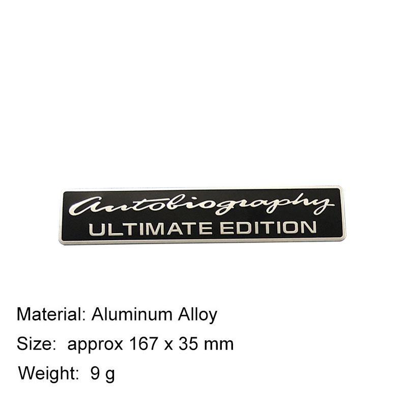 3D Aluminium Autoliography Ultimate Edition SUPERCHARGED Logo Emblem Sticker Car Interior Exterior Decoration Decal Motorcycle Accessories