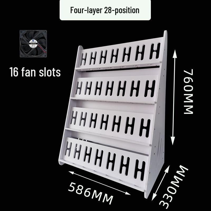 Stüdyo Çok Açılı Şarj Standı: Dikey Çoklu Telefon Tutucu ve Çok Katlı Raf
