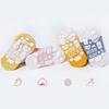5Pairs Short Tube Baby Floor Socks Letter Toddle Walking Socks Kawaii Kids Ankle Sock  Streetwear