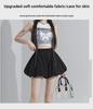Women's 2024 Autumn Wide-Leg Elastic Waist Pumpkin Bloomers Shorts
