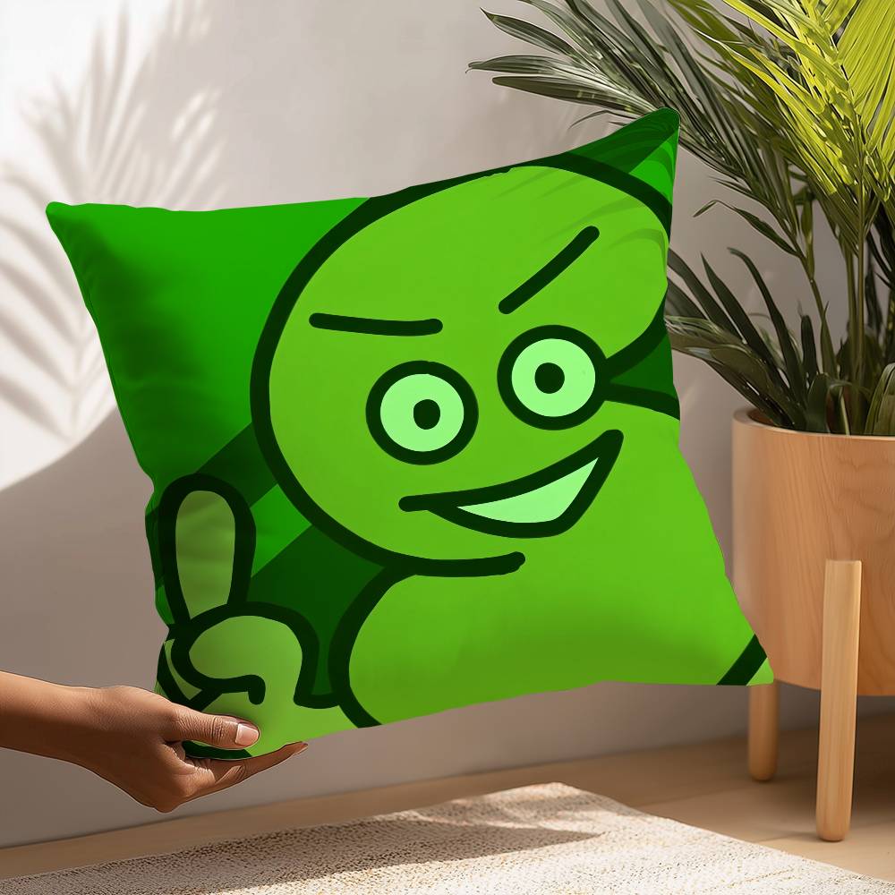 BFDI Battle for D-Dream Island Pillow Case Plush Fabric Soft Pillowcase Double Sided Print Cushion Cover Household Gifts