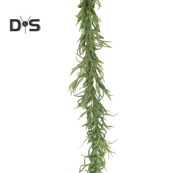 

1 шт/2 шт искусственная гирлянда из норфолкской сосны 6 футов реалистичный венок из искусственных сосновых иголок рождественская гирлянда из зелени для украшения каминного стола в помещении 1pc