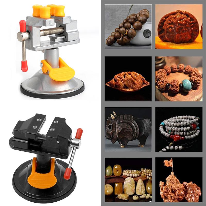 Universal Mini, Saugfuß Schnitzzange 360° Klein Schnellspannend für DIY Handwerk Skulptur Klemme für Schmuck Uhrenreparatur