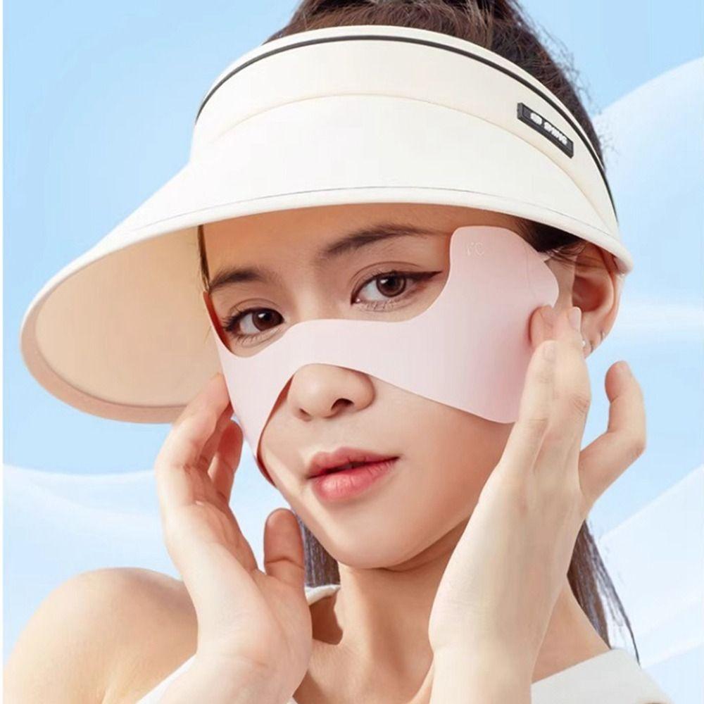 Sunscreen Face Scarf Ice Silk Sunscreen Mask Thin Face Gini Mask Summer Face Cover  Outdoor
