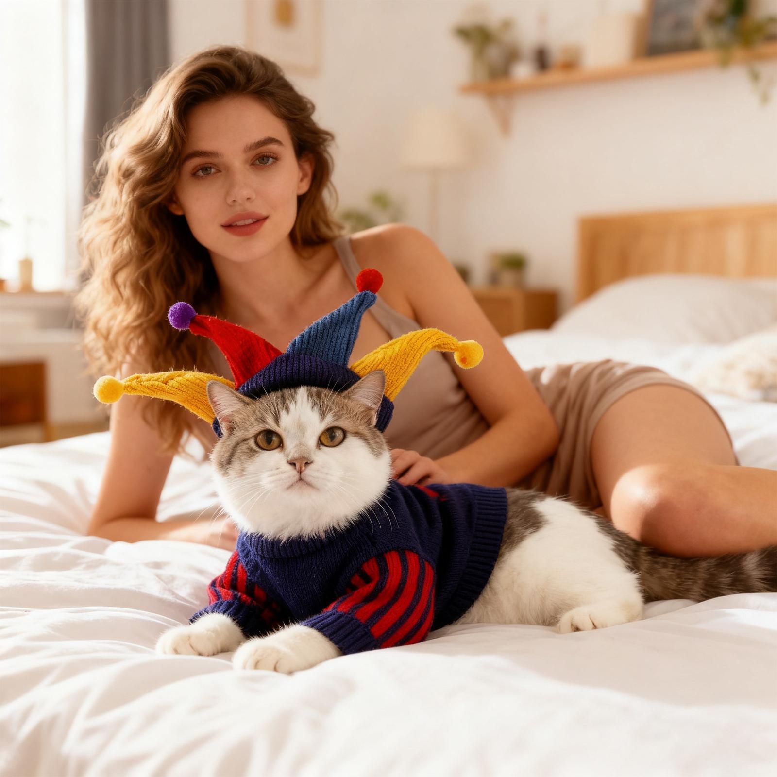 

Vintage Pet Sweaters For Small Dogs & Cats - Knitted Pet Pullovers With Unique Patterns, Warm & Stylish Pet Apparel For Daily Wear & Parties XS