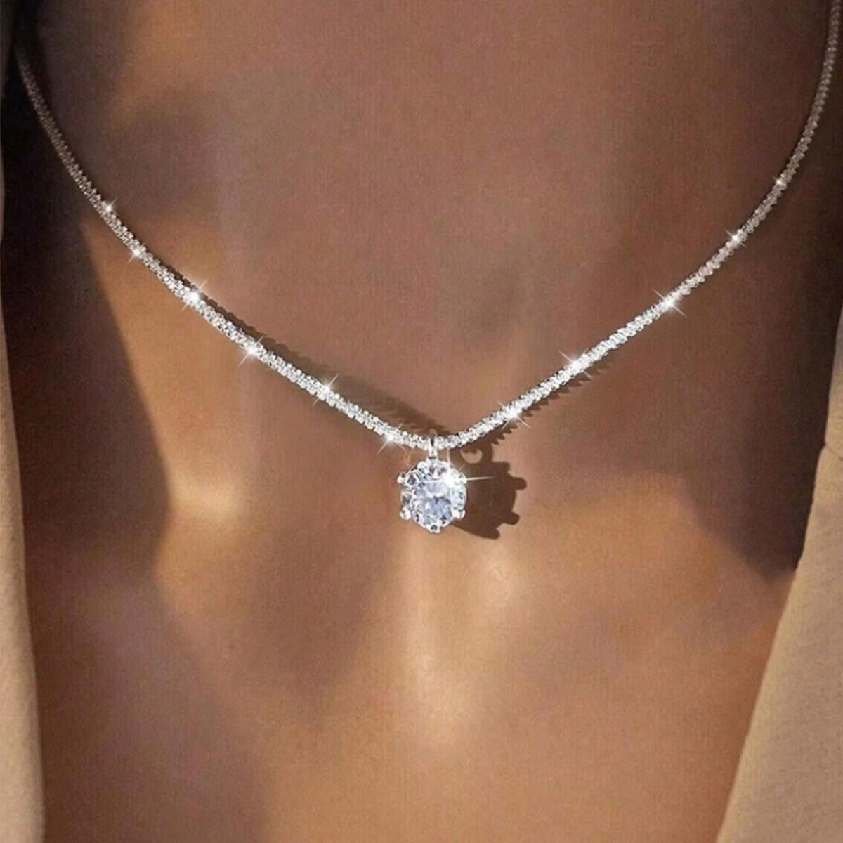Минималистичное ожерелье; Ожерелье с темпераментом в стиле легкой роскоши One Size