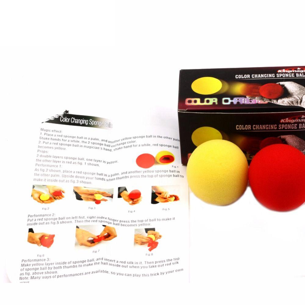 Illusion Classical Magician Magic Sponge Ball Finger Sponge Ball Color Change Sponge Ball