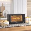 Mini Oven, 9 Liter Capacity, Adjustable Temperature and Cooking Time, with Grill Rack and Baking Tray, Black