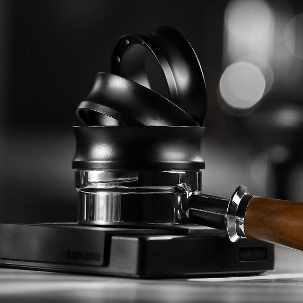 Wide Mouthed Espresso Dosing Funnel with Magnetic Base Precision Coffee Dosing Ring for Efficient Coffee Brewing 51mm