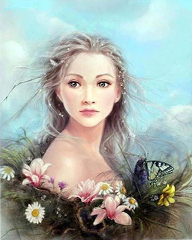 5D DIY Diamond Painting Elves and Angels New Arrivals Diamond Embroidery Flower Cross Stitch Diamond Mosaic Home Decoration