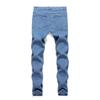 Spodnie męskie Retro dżinsy ze stretchem Casual Slim Fit spodnie męskie do prania na zamek błyskawiczny Plus rozmiar spodnie ołówkowe Denim Skinny Jeans dla mężczyzn