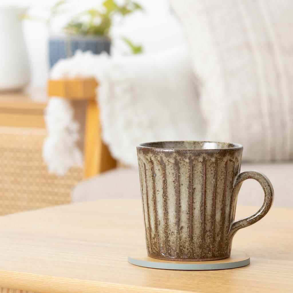 Marui Seito Shigaraki Ware Hechimon Mug, 330ml Capacity, White Glaze, White, 3-4430