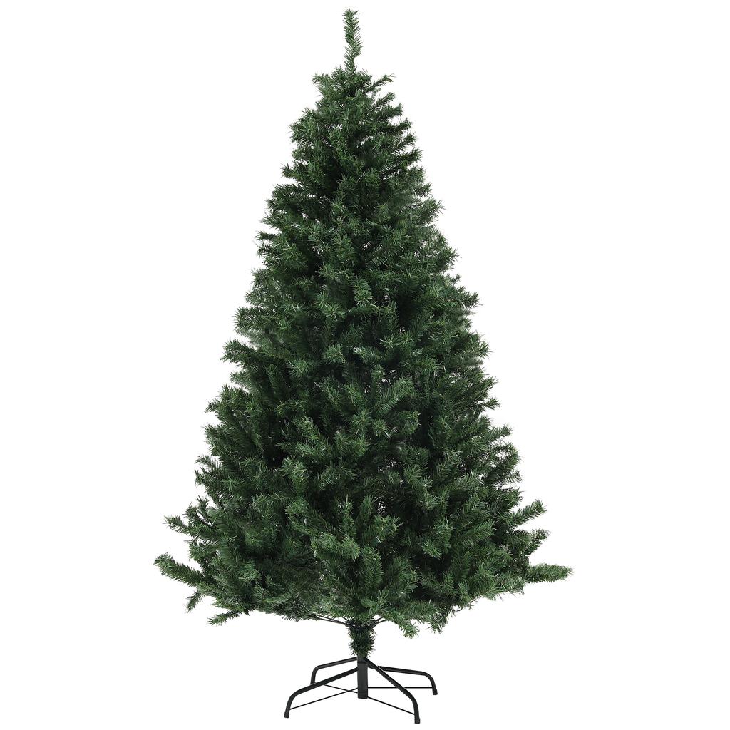 Artificial Christmas Tree diameter 110 x 180 cm with 1000 Steel and Green Plastic Branches