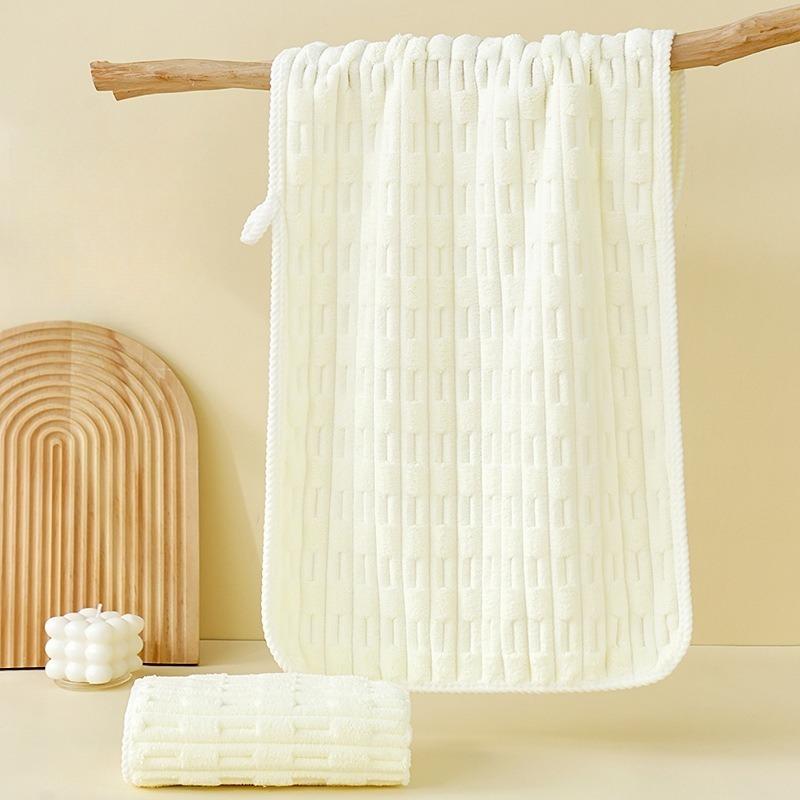 Convenient Soft High-Density Coral Fleece Absorbent Towels – Practical Home Face Cloths for Daily Use and Thoughtful Gifts