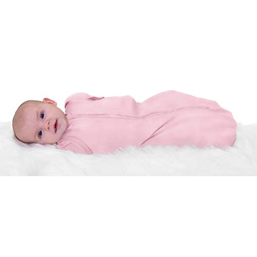 aden + anais essentials easy snug swaddle armless sleeping bag for newborns 0-3 months twinkling stars pink 2 pack